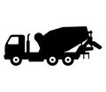 Icon concrete mixer truck