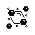 Black solid icon for Consist, combine and mix