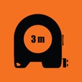 Icon of constriction tape measure Royalty Free Stock Photo