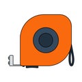 Icon Of Constriction Tape Measure Royalty Free Stock Photo