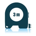 Icon Of Constriction Tape Measure Royalty Free Stock Photo