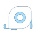 Icon Of Constriction Tape Measure Royalty Free Stock Photo