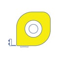 Icon of constriction tape measure Royalty Free Stock Photo