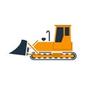 Icon Of Construction Bulldozer