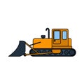 Icon Of Construction Bulldozer