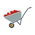 Icon Of Construction Cart Royalty Free Stock Photo