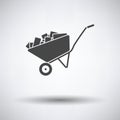 Icon of construction cart Royalty Free Stock Photo
