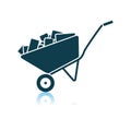 Icon Of Construction Cart Royalty Free Stock Photo