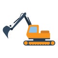 Icon of construction excavator