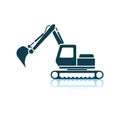 Icon Of Construction Excavator