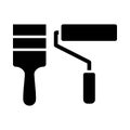 Icon Of Construction Paint Brushes