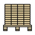 Icon Of Construction Pallet Royalty Free Stock Photo