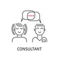 Icon consultant, support consultation