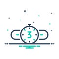 Mix icon for Counted, countdown and timer