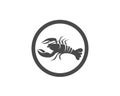 Icon crayfish. Lobster