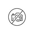 No Photography Allowed Icon Royalty Free Stock Photo