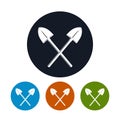 Icon of a Crossed Shovels