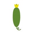 Icon cucumber. Vector illustration of vegetables and healthy food