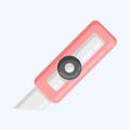 Icon Cutter Knife. suitable for Paint Art Tools symbol. flat style. simple design editable. design template vector. simple