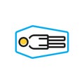 Multi color icon for Dead, coffin and killed Royalty Free Stock Photo