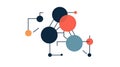 A Clustering icon representing the grouping of data into similar categories created with Generative AI Royalty Free Stock Photo
