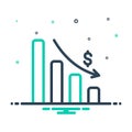 mix icon for Depleting Chart, analytics and app