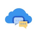 Icon Representing Cloud Communication Networks