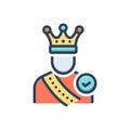 Color illustration icon for Selected, nominate and empire