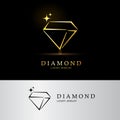 Icon diamond. Vector logo