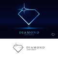 Icon diamond. Vector logo Royalty Free Stock Photo