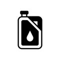 Black solid icon for Diesel, fuel and gasoline Royalty Free Stock Photo