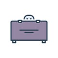 Color illustration icon for Disappear, vanish and disappearance