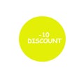 Icon with 10% discounts - illustration Royalty Free Stock Photo