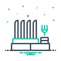 Mix icon for Dish Rack, kitchen and household