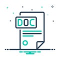 Mix icon for Docs, document and application