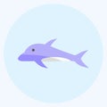 Icon Dolphin. suitable for Sea symbol. flat style. simple design editable. design template vector. simple symbol illustration Royalty Free Stock Photo