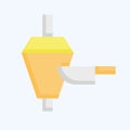 Icon Doner Kebab. related to Turkey symbol. flat style. simple design editable. simple illustration