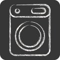 Icon Dryer. related to Laundry symbol. chalk Style. simple design editable. simple illustration Royalty Free Stock Photo