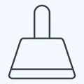 Icon Dustpan. related to Cleaning symbol. line style. simple design editable. simple illustration