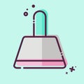 Icon Dustpan. related to Cleaning symbol. MBE style. simple design editable. simple illustration