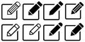 Edit icon pen edit tool write button create pencil editing text document sign symbol