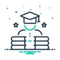 Mix icon for Educated, literate and reading