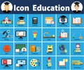 Icon Education set.infographics background education.