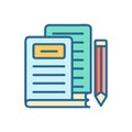 Icon for Educational Tasks Royalty Free Stock Photo