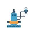 Icon of Electric Sump Pump for Basements Royalty Free Stock Photo