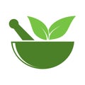 herbal medicale flat style vector symbol icon Royalty Free Stock Photo