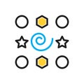 Multi color icon for Elements, inwardness and part Royalty Free Stock Photo
