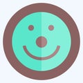 Icon Emoticon Clown. suitable for Emoticon symbol. flat style. simple design editable. design template vector. simple symbol