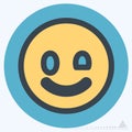 Icon Emoticon Wink - Color Mate Style