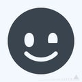 Icon Emoticon Wink - Glyph Style